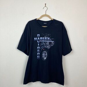 Harley Davidson 2007 Graphic Vintage Cocoa Beach Florida Tee 2XL